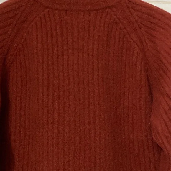 Patagonia Mock Half Zipper 💯 Wool Knit Unisex Sweater Size L - Picture 7 of 14